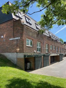 red brick building