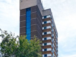 tall brick building
